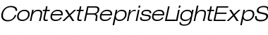 Download ContextRepriseLightExpSSK BoldItalic Font Title Preview