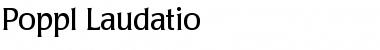 Download Poppl-Laudatio Roman Font Title Preview