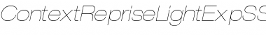 Download ContextRepriseLightExpSSK Italic Font Title Preview