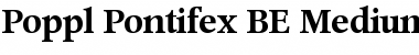 Download Poppl-Pontifex BE Bold Font Title Preview