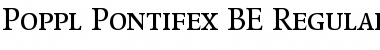 Download Poppl-Pontifex BE Regular Font Title Preview