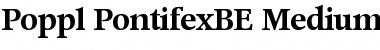 Download Poppl-PontifexBE-Medium Medium Font Title Preview