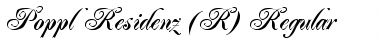 Download Poppl-Residenz BQ Regular Font Title Preview