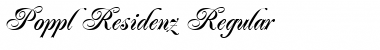 Download Poppl-Residenz ItalicBold Font Title Preview