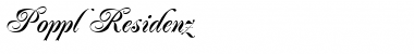 Download Poppl-Residenz RomanItalic Font Title Preview