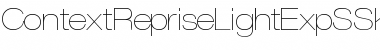 Download ContextRepriseLightExpSSK  Font Title Preview