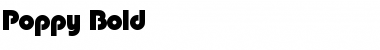 Download Poppy Bold Font Title Preview