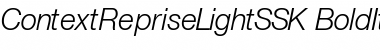 Download ContextRepriseLightSSK BoldItalic Font Title Preview