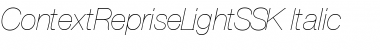 Download ContextRepriseLightSSK Italic Font Title Preview