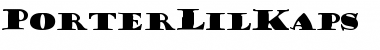 Download PorterLilKaps Medium Font Title Preview