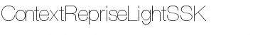 Download ContextRepriseLightSSK Regular Font Title Preview