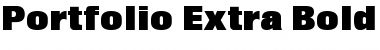 Download Portfolio Extra Bold Regular Font Title Preview