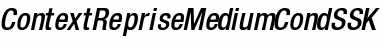 Download ContextRepriseMediumCondSSK Italic Font Title Preview
