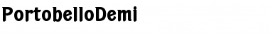 Download PortobelloDemi Roman Font Title Preview