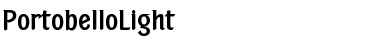Download PortobelloLight Roman Font Title Preview
