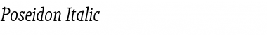Download Poseidon Italic Font Title Preview