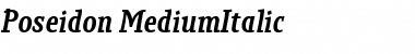 Download Poseidon Medium Italic Font Title Preview