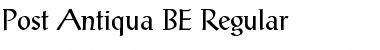Download Post Antiqua BE Regular Font Title Preview