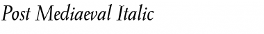 Download Post Mediaeval Italic Font Title Preview