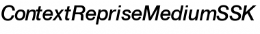 Download ContextRepriseMediumSSK Italic Font Title Preview