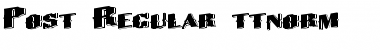 Download Post Regular Font Title Preview