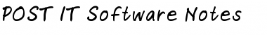 Download POST-IT Software Notes Regular Font Title Preview