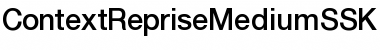 Download ContextRepriseMediumSSK Regular Font Title Preview