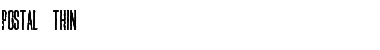 Download Postal Thin Font Title Preview