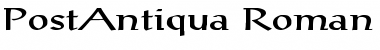 Download PostAntiqua-Roman Ex Regular Font Title Preview