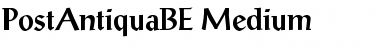 Download PostAntiquaBE-Medium Medium Font Title Preview