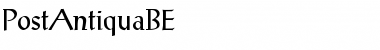 Download PostAntiquaBE Roman Font Title Preview
