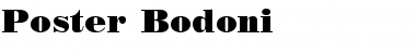 Download Poster Bodoni Regular Font Title Preview