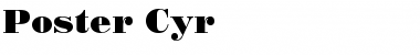 Download Poster Cyr Regular Font Title Preview