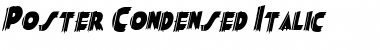 Download PosterCondensed Italic Font Title Preview