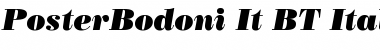 Download PosterBodoni It BT Italic Font Title Preview