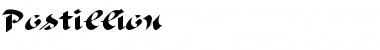 Download Postillion Regular Font Title Preview