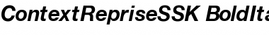 Download ContextRepriseSSK BoldItalic Font Title Preview