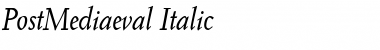 Download PostMediaeval RomanItalic Font Title Preview