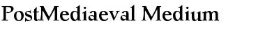 Download PostMediaeval-Medium Medium Font Title Preview