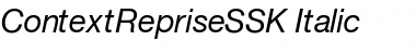 Download ContextRepriseSSK Italic Font Title Preview