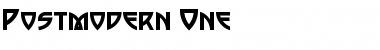 Download Postmodern One Regular Font Title Preview