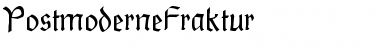 Download PostmoderneFraktur Regular Font Title Preview