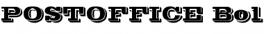Download POSTOFFICE Bold Regular Font Title Preview