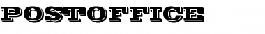 Download POSTOFFICE Regular Font Title Preview
