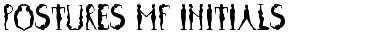Download Postures MF Initials Font Title Preview