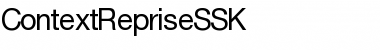 Download ContextRepriseSSK Regular Font Title Preview