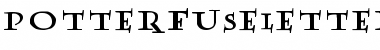 Download PotterFuseLetter Normal Font Title Preview