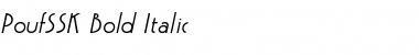 Download PoufSSK Bold Italic Font Title Preview