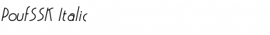 Download PoufSSK Italic Font Title Preview