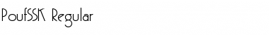 Download PoufSSK Regular Font Title Preview